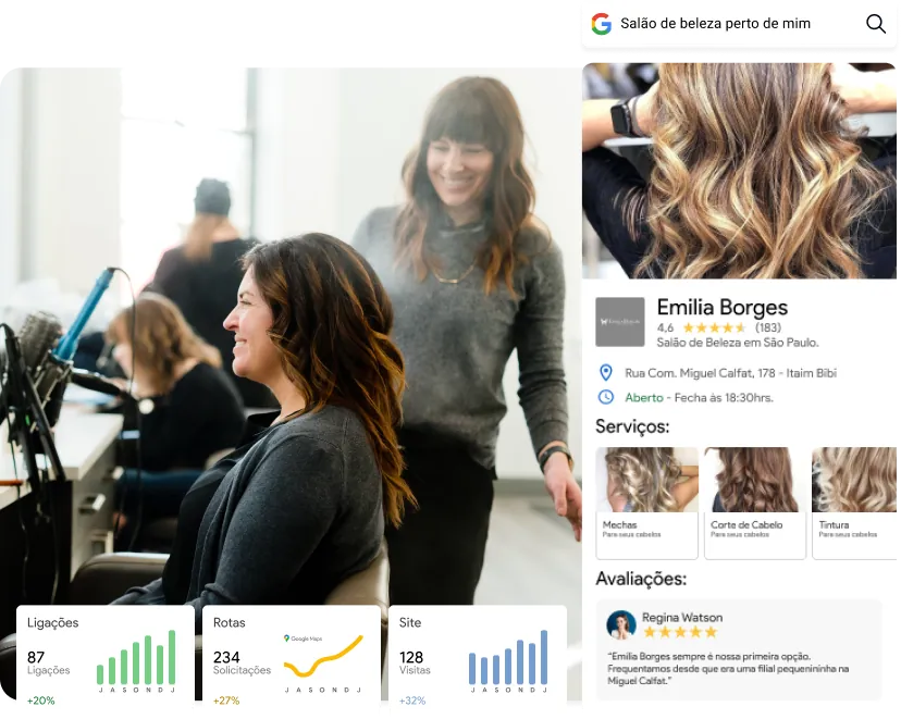 Perfil de empresa otimizado no Google