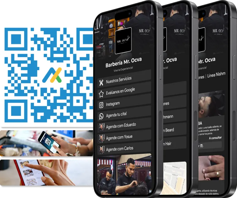 Página dinâmica acessada por QR Code no celular